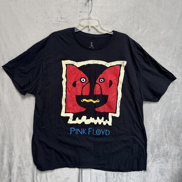 Pink Floyd Other - Pink Floyd Shirt Mens 3XL Black Abstract Face Graphic Band Tee Short Sleeve